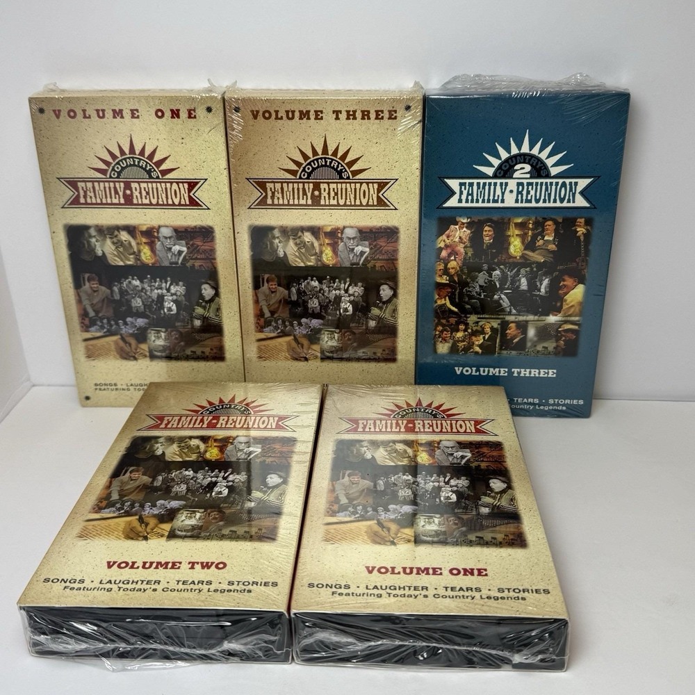 Country's Family Reunion VHS Factory Sealed Lot Vol 1 2 3 Mixed Editions